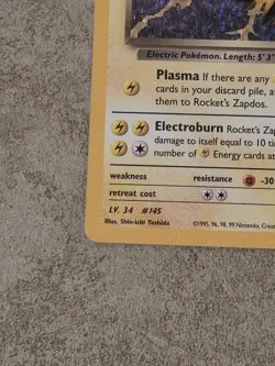 [ NM ] Rocket's Zapdos 15/132 Celebrations Holo Rare Pokemon Card - Image 4
