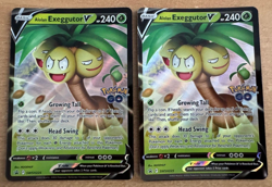 2 x Pokemon Alolan Exeggutor V Cards SWSH225 Black Star Promo - Image 1