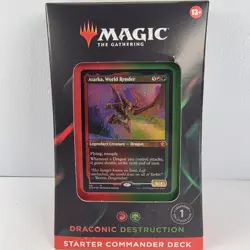 Magic The Gathering Draconic Destruction Starter Commander Deck Atarka MTG 2022 - Image 1