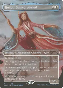 MTG Heliod, Sun-Crowned (214) *Foil* Borderless Secret Lair Valentine's Day LP - Image 1