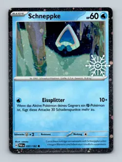 Pokemon Karte Schneppke 037/182 Holidays Edition Deutsch – Holo – Near Mint - Image 1