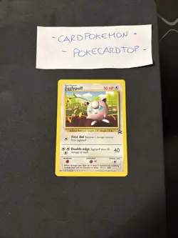 Pokemon Card Jigglypuff 7-eng-No Holo-Promo-Exc! - Image 1
