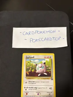 Pokemon Card Jigglypuff 7-eng-No Holo-Promo-Exc! - Image 2