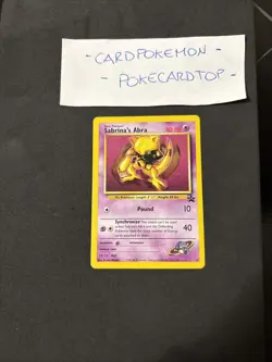Pokemon Card Sabrina’s Abra 19-eng-No Holo-Promo-Exc/nm! - Image 1