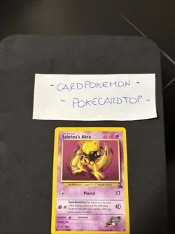 Pokemon Card Sabrina’s Abra 19-eng-No Holo-Promo-Exc/nm! - Image 2