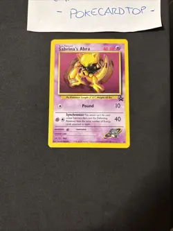 Pokemon Card Sabrina’s Abra 19-eng-No Holo-Promo-Exc/nm! - Image 3