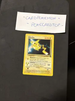 Pokemon Card Pikachu 4-ita-No Holo-Promo-good! - Image 1