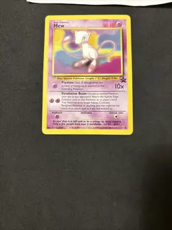 Pokemon Card Mew 8- Eng- No Holo-Promo-Exc! - Image 3