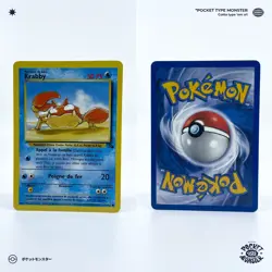 KRABBY 51/62 Fossil Edition 2 ED2 VF FR Carte Pokemon - Image 1