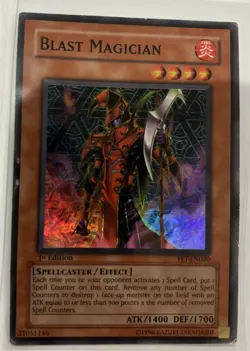 Yu-Gi-Oh! TCG Blast Magician Flaming Eternity FET-EN020 1st Edition Super Rare - Image 1