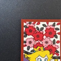 Princes Peach Super Mario Bros HANAFUDA JAPAN playing CARD Nintendo Red M384 - Image 2