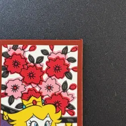 Princes Peach Super Mario Bros HANAFUDA JAPAN playing CARD Nintendo Red M384 - Image 3