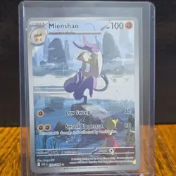 Pokemon Mienshao SV11W White Flare 134/086 Illustration Rare Stage 1 100 HP Card - Image 1