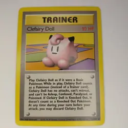 Clefairy Doll 70/102 LP Base Set Pokemon TCG Trainer Trading Card WOTC 1999 - Image 1