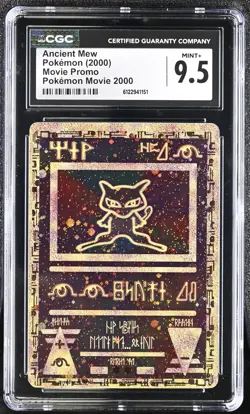 CGC 9.5 MINT+ Ancient Mew 2000 Movie Promo Reverse Holo SWIRL Pokemon Card - Image 1
