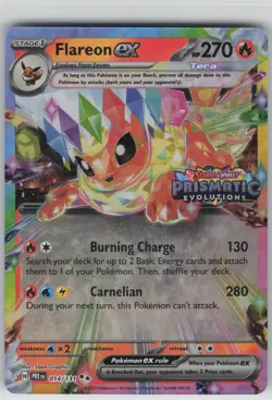Flareon ex - (Prismatic Evolutions Stamp) Promo Miscellaneous Cards & Products 0 - Image 1