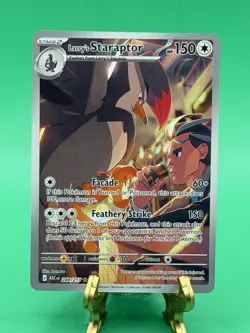 Pokemon TCG Larry's Staraptor 249/217 Illustration Rare Holo Card - Image 1