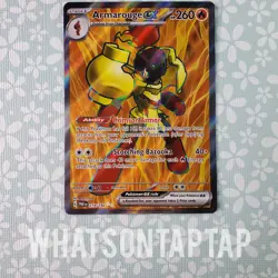Pokemon Card Armarouge Ex 218/182 Secret Rare Scarlet Violet Paradox Rift LP - Image 1