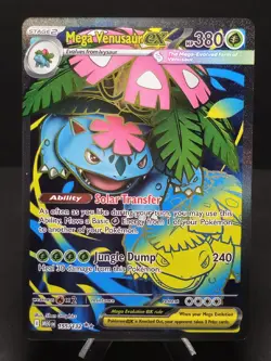 Mega Venusaur EX 155/132 Mega Evolution ENGLISH Pokemon TCG Card Ultra Rare NM - Image 1