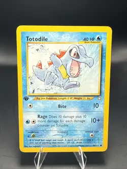 Pokemon Totodile 80/111 Common 1st Edition Neo Genesis Pokemon Card - Image 1