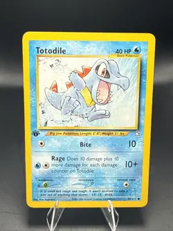 Pokemon Totodile 80/111 Common 1st Edition Neo Genesis Pokemon Card - Image 2