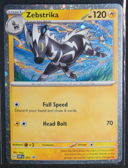 Zebstrika Cosmos Holo Rare #201 SV: Scarlet & Violet Promo Cards 2023 LP - Image 1