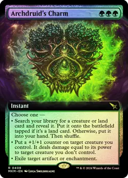 MTG FOIL Archdruid's Charm - Murders at Karlov Manor #408 - Image 1