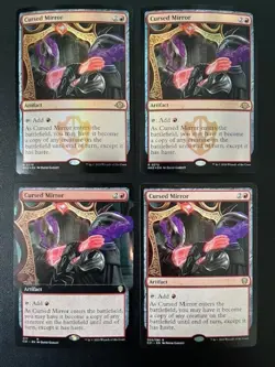 MTG- Cursed Mirror x4 (Two are FOIL) - Image 1