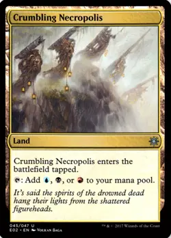 X 1 Crumbling Necropolis NM-M Explorers of Ixalan 045 MTG Magic The Gathering - Image 1