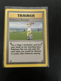 Pokemon TCG - Pokemon Breeder - Rare - Normal Base Set - 076/102 - LP - Image 1