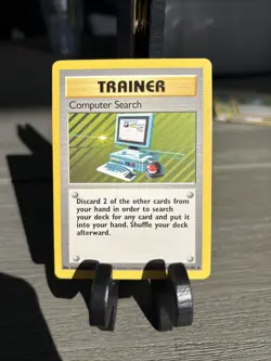 Computer Search 71/102 Base Set Rare Pokemon English LP Excellent - Image 1