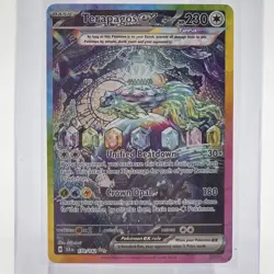 Terapagos EX 170/142 Stellar Crown Special Illustration SIR Full Art Pokemon TCG - Image 1