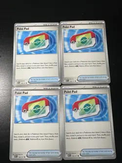 Play Set (x4) Poke Pad 198/217 NM Pokemon Tcg Ascended Heroes Non Holo - Image 1