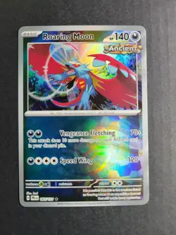 Roaring Moon 65/131 Pokemon TCG S&V Prismatic Evolutions Pokeball Holo Rare NM - Image 2