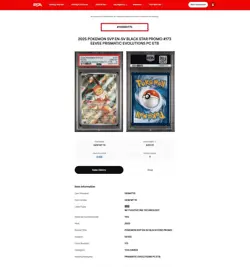 Pokemon 2025 SVP Prismatic Evolutions Pokemon Center ETB Promo Eevee #173 PSA 10 - Image 3