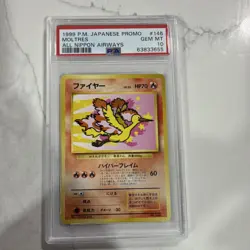 Pokemon Moltres All Nippon Airways #146 Japanese Promo PSA 10 1999 - Image 1