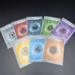 Pokemon TCG Cracked Ice Energy Holo Set x 8 Terapagos Ex Collection - Image 1