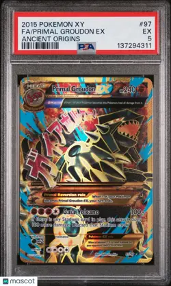 Primal Groudon EX Ancient Origins PSA 5 97/98 2015 Pokemon Xy Ancient Origins - Image 1