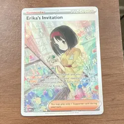 Pokemon Erika's Invitation Full Art Ultra Rare Holo 203/165 Scarlet & Violet 151 - Image 1