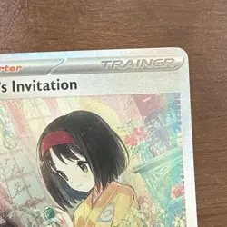 Pokemon Erika's Invitation Full Art Ultra Rare Holo 203/165 Scarlet & Violet 151 - Image 2