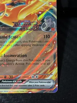 Team Rocket's Moltres ex 031/182 Destined Rivals Stamp UPC Promo Pokemon TCG NM - Image 3