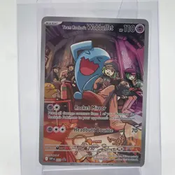 Pokemon Team Rocket's Wobbuffet Illustration Rare SVP EN 203 Black Star Promo - Image 1