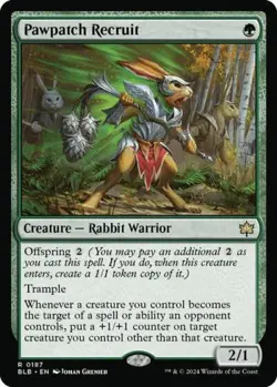 ~ Pawpatch Recruit ~ NM ~ Bloomburrow ~ MTG ~ - Image 1
