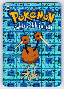Doduo #084 Pokemon Vending Prism Holo Sticker Card Authentic Nintendo - Nm/Vlp - Image 1