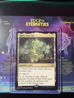 Magic the Gathering Three Tree City Bloomburrow Legendary Land 0260 Regular Card - Image 1