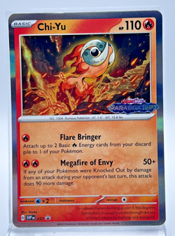 Chi-Yu Holo SVP 057 Pokemon Card Promo Paradox Rift Stamped LP - Image 1