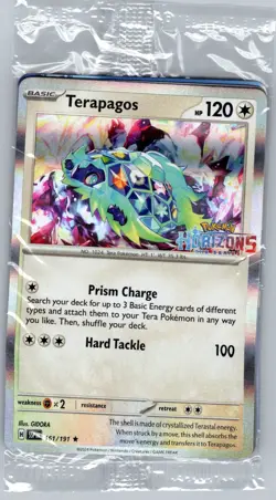 Terapagos - 161/191 Horizons Stamp - Pokemon Card - Sealed - Image 1