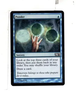 MTG SkeenAB Ponder from M12. LP. - Image 1