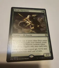 Elvish Warmaster Kaldheim MTG Magic The Gathering NM - Image 1