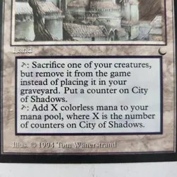 Magic the Gathering (MTG): The Dark (1994) - City of Shadows/Rare #116 - Image 4
